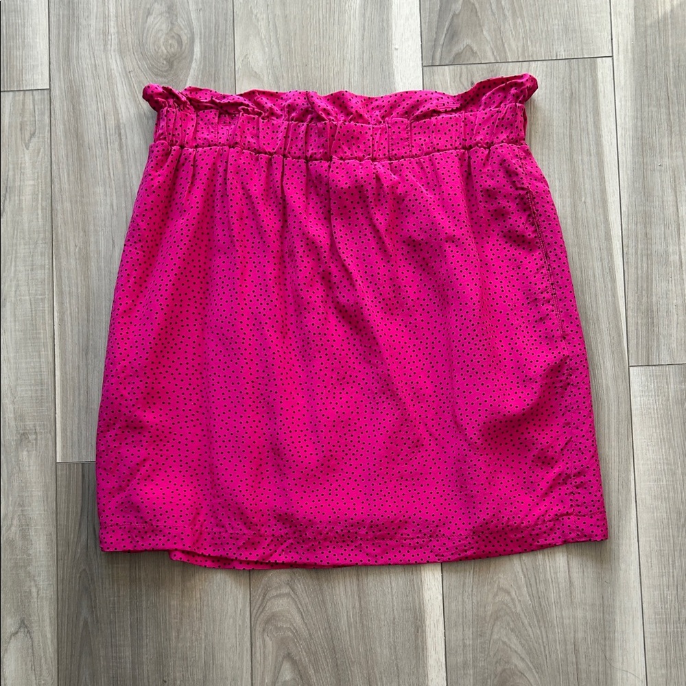 1990s Silk Polka Dot High-Waist Mini Skirt-ALFRED SUNG Sport Made in Canada